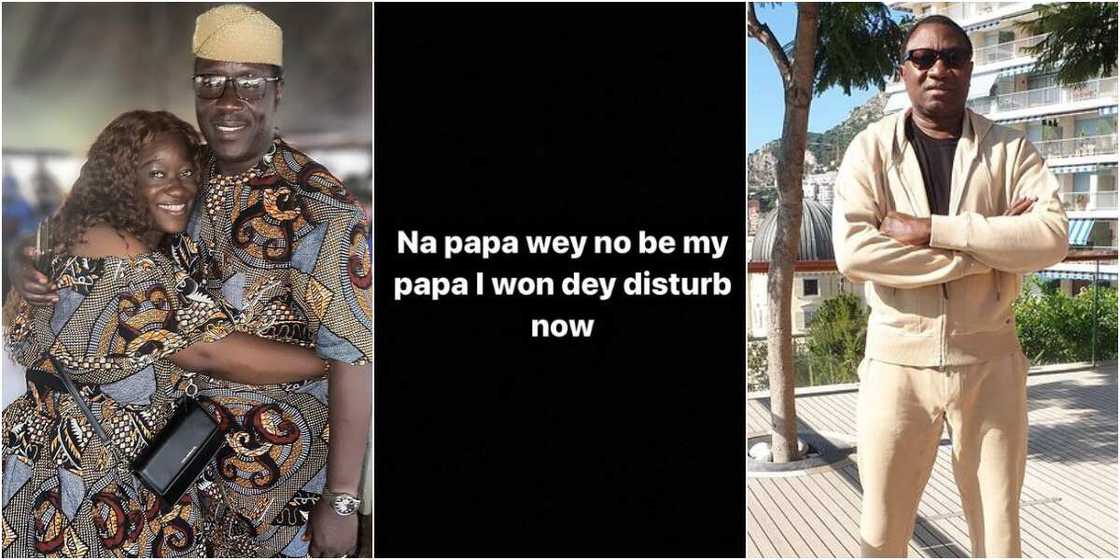 Actor Ogogo and his daughter, Femi Otedola Actor Ogogo and his daughter, Femi Otedola