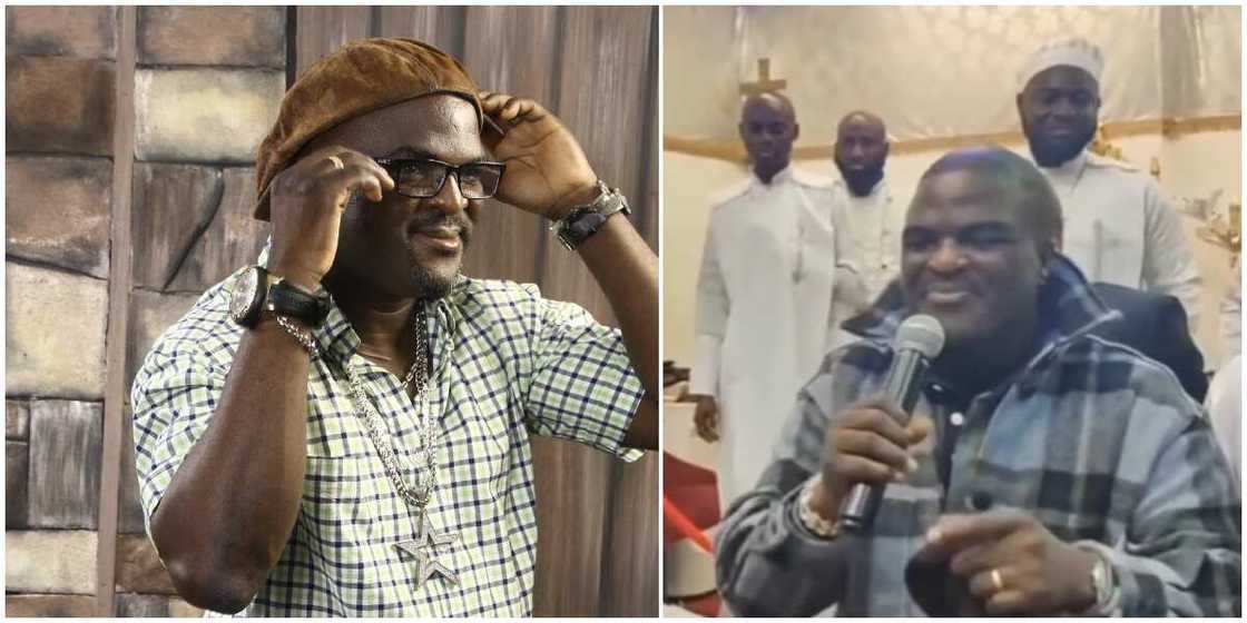 Fuji musician Obesere performs inside church Fuji musician Obesere performs inside church