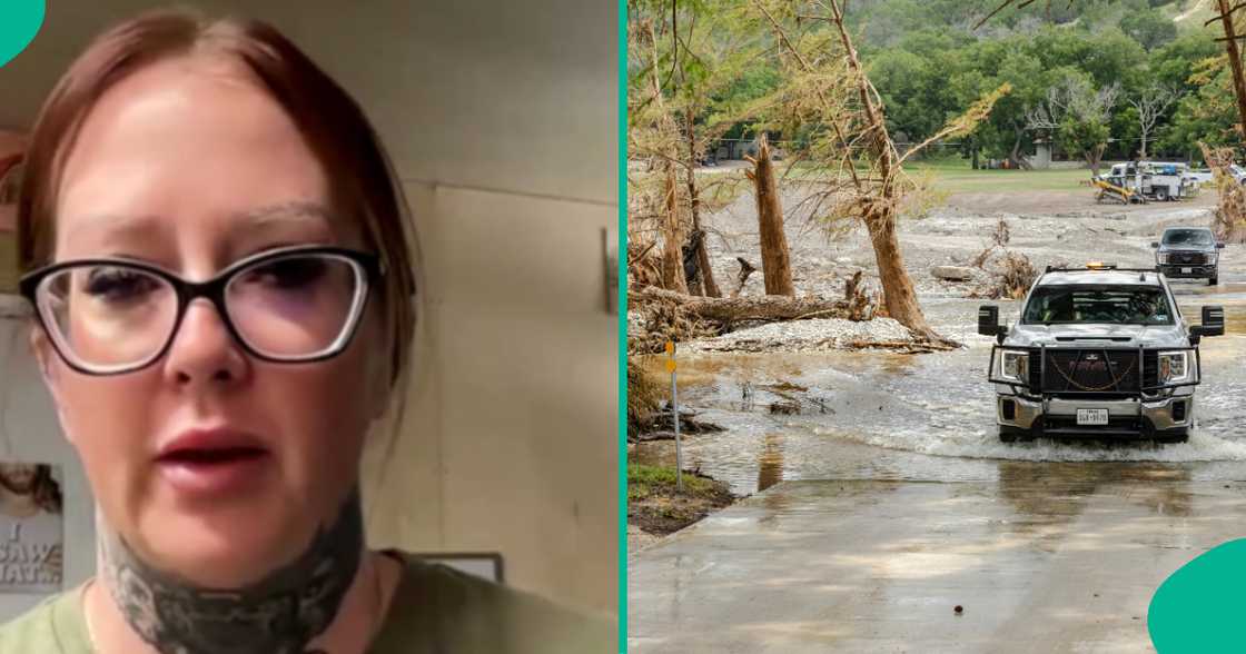 Woman shares how she and son escaped after flood destroyed her home in America Woman shares how she and son escaped after flood destroyed her home in America