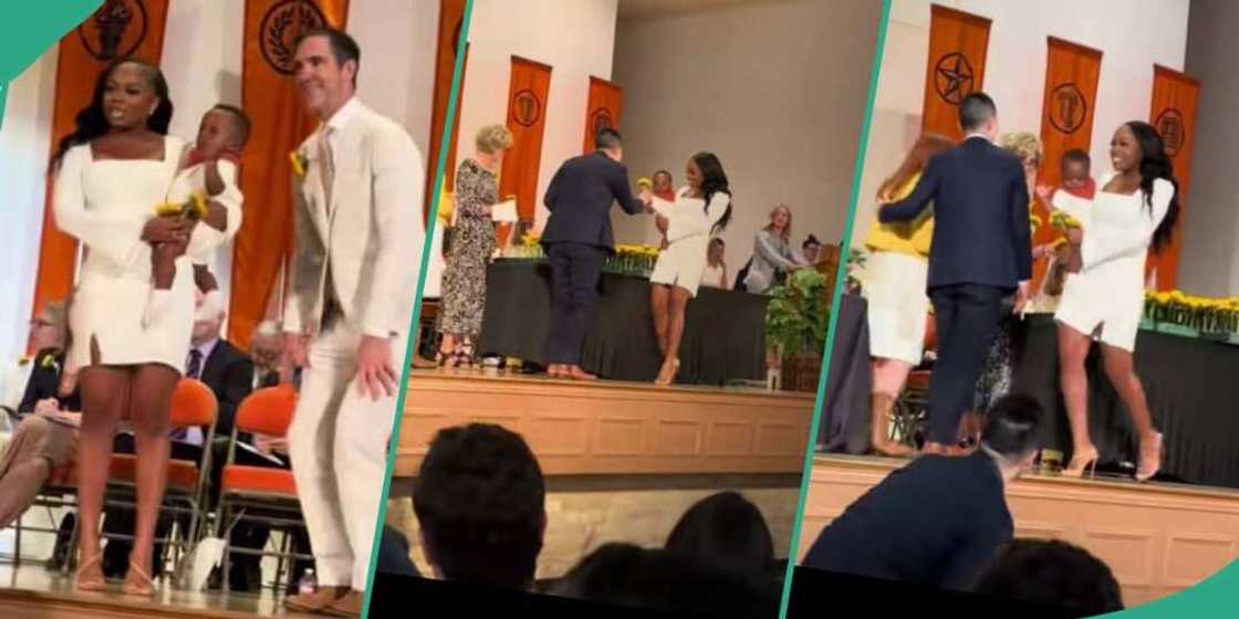 Mum of 9-month-old old graduates from university Mum of 9-month-old old graduates from university