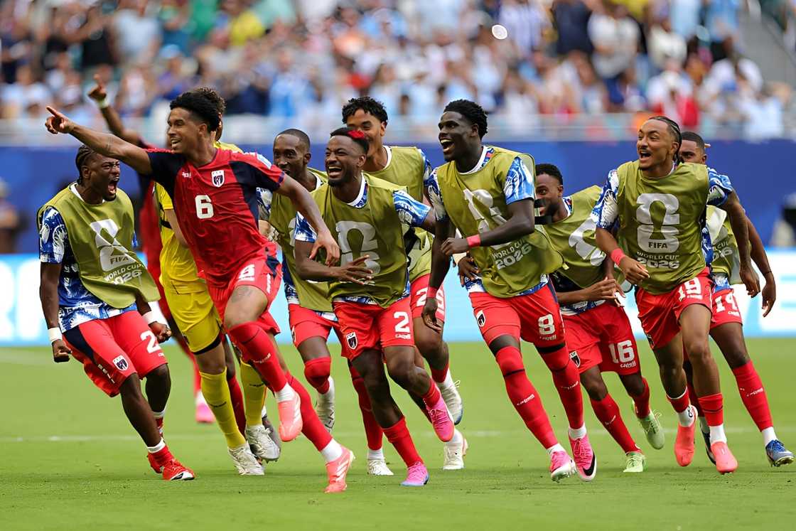 Cabo Verde team celebrates at the FIFA World Cup 2026 Group