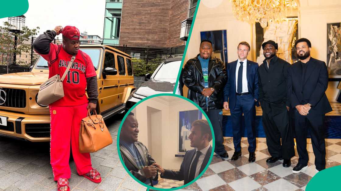 Cubana CP lauds Davido after he introduced him to Emmanuel Macron. Cubana CP lauds Davido after he introduced him to Emmanuel Macron.