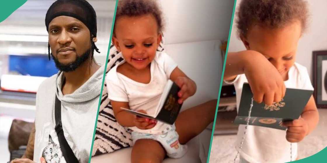 BBNaija star Omashola and his son BBNaija star Omashola and his son