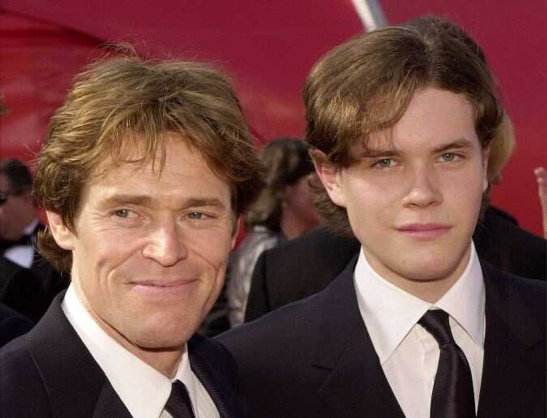 Actor Willem Dafoe and his son Jack Dafoe arrive at the 73rd Annual Academy Awards Actor Willem Dafoe and his son Jack Dafoe arrive at the 73rd Annual Academy Awards