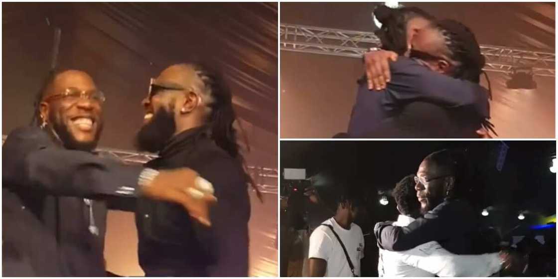 All Love: Grammy-Winner Burna Boy, Timaya and Duncan Mighty All Hug Passionately During Homecoming Concert All Love: Grammy-Winner Burna Boy, Timaya and Duncan Mighty All Hug Passionately During Homecoming Concert