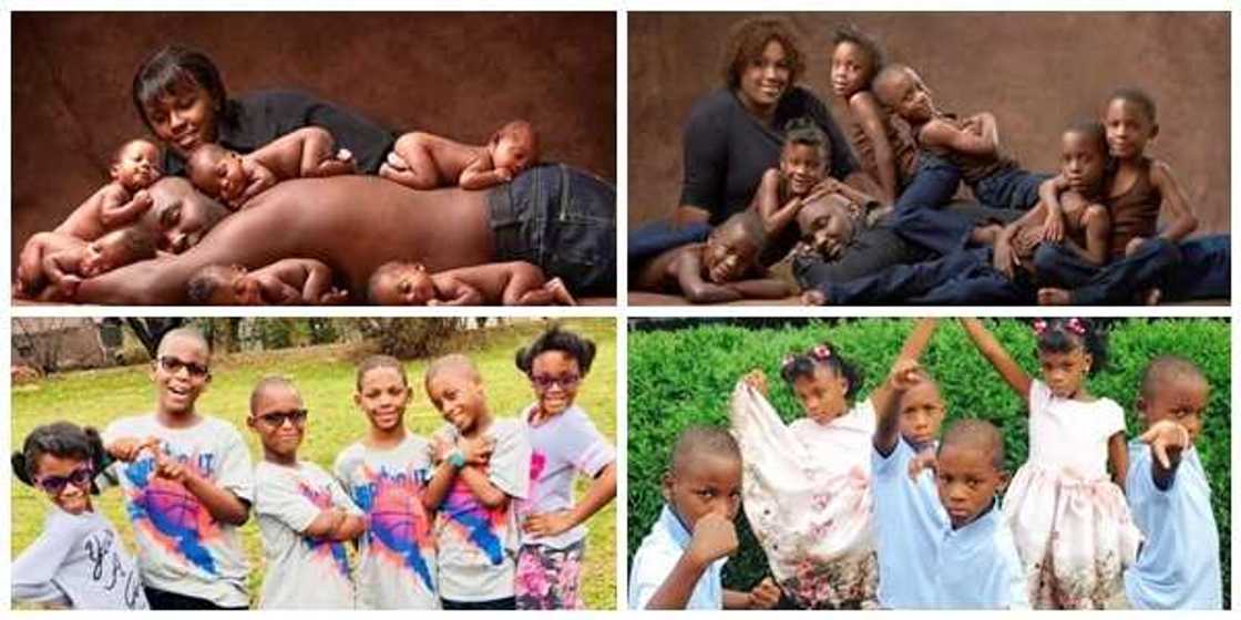 Photos of the Rozonno and Mia McGhee sextuplets. Photos of the Rozonno and Mia McGhee sextuplets.