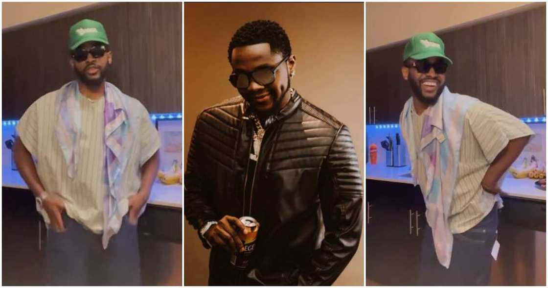 Photos of Kizz Daniel and his lookalike