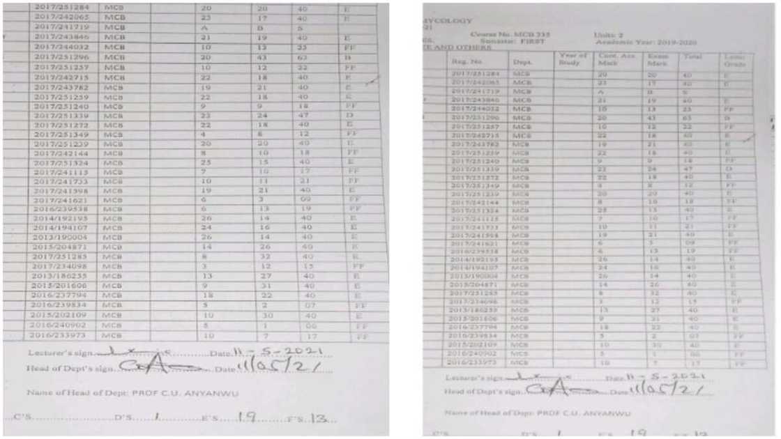 Nigerians said the results should not have been pasted.