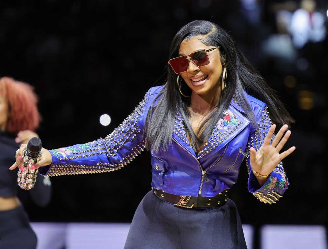 Ashanti performs during halftime of an WNBA game in Las Vegas, Nevada Ashanti performs during halftime of an WNBA game in Las Vegas, Nevada