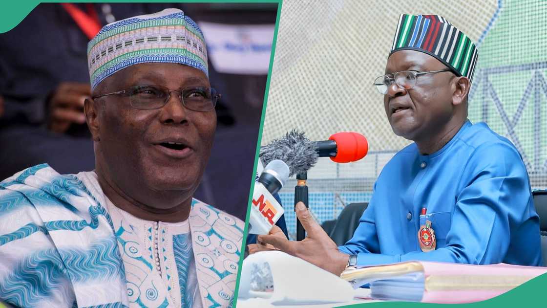 Atiku Abubakar da tsohon gwamna, Samuel Ortom.