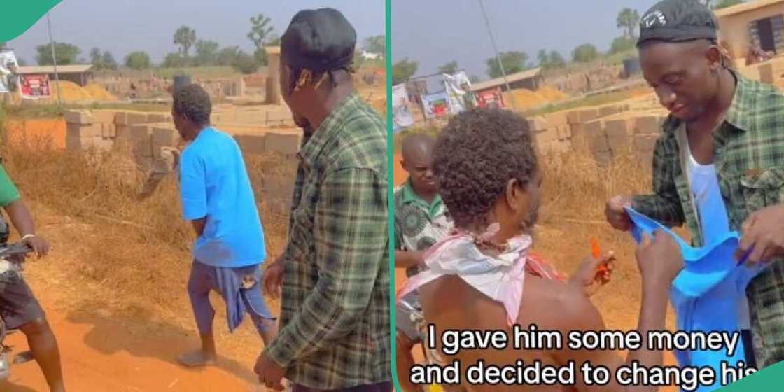 Man finds his good friend mad on the street Man finds his good friend mad on the street