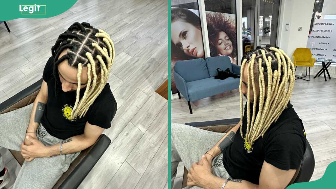 Stylish faux locs for brown men Stylish faux locs for brown men