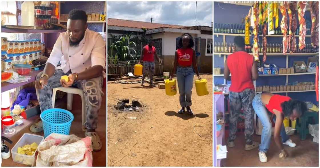 Jewel, boyfriend, shop, fetch water, girlfriend Jewel, boyfriend, shop, fetch water, girlfriend