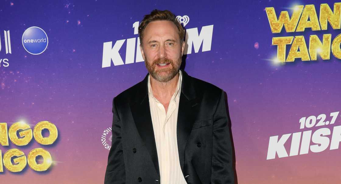 David Guetta poses on the red carpet at iHeartRadio's 102.7 KIIS FM Wango Tango