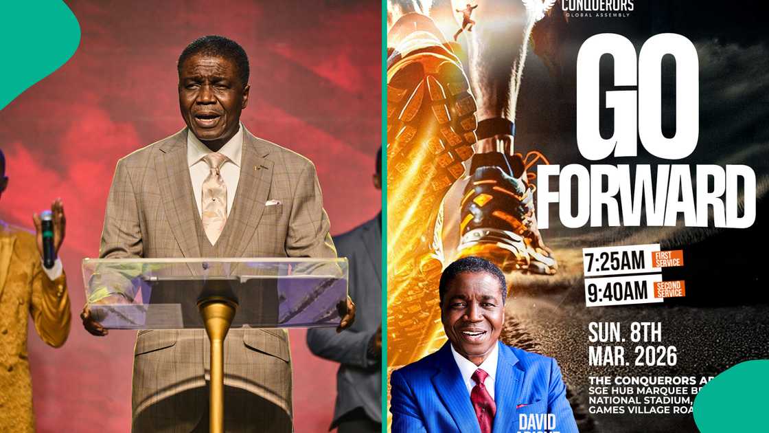 Joy as Bishop David Abioye makes exciting announcement ahead of service at his new church location Joy as Bishop David Abioye makes exciting announcement ahead of service at his new church location