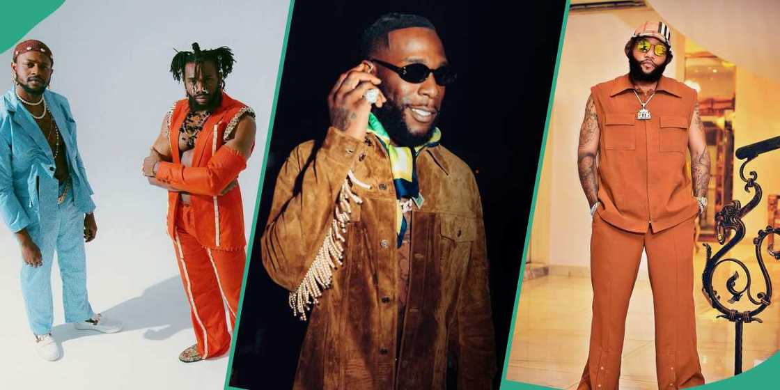 Photos of The Cavemen, Burna Boy and Kcee