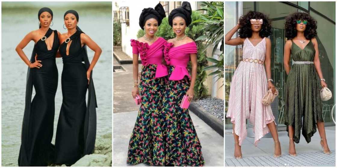 Photos of Nigerian twin sisters. Photos of Nigerian twin sisters.