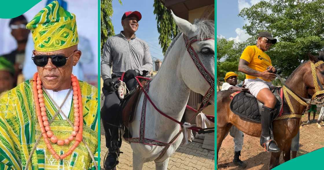Farooq Oreagba Mr Steeze prepares for Ojude Oba 2025 with horse riding training Farooq Oreagba Mr Steeze prepares for Ojude Oba 2025 with horse riding training
