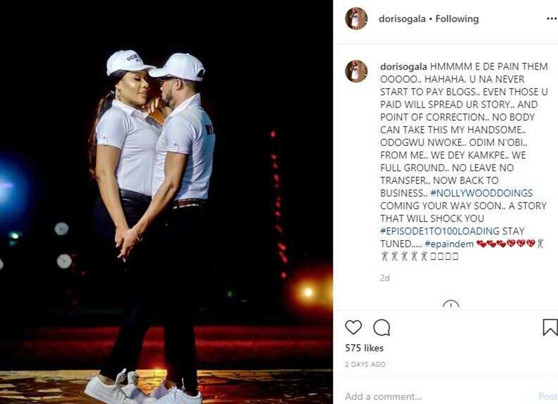 Actress Doris Ogala claims Oge Okoye was secretly sleeping with Uche Elendu’s ex-husband (screenshots) Actress Doris Ogala claims Oge Okoye was secretly sleeping with Uche Elendu’s ex-husband (screenshots)