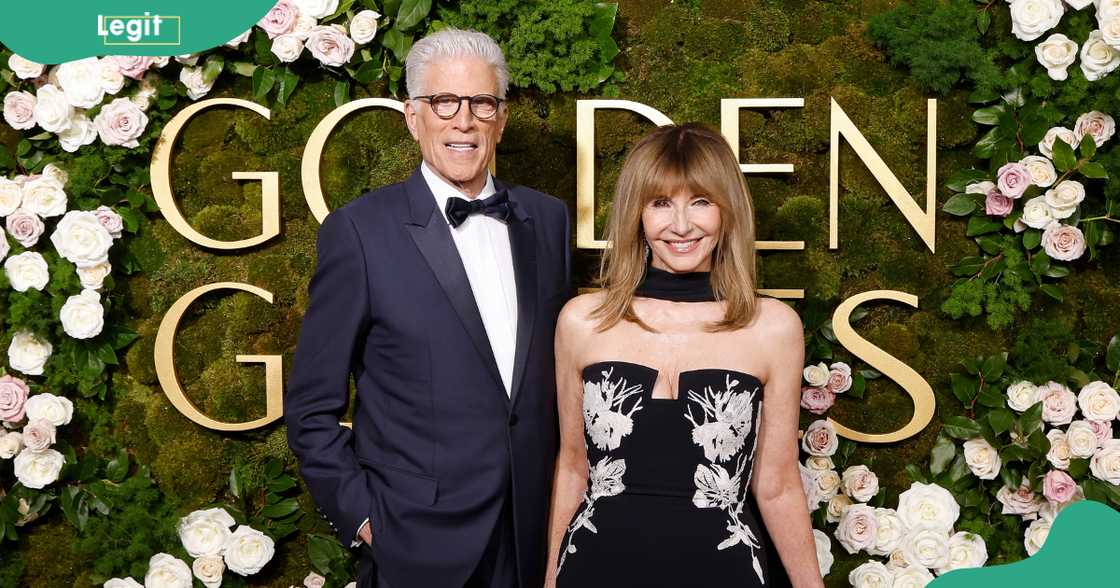 Ted Danson and Mary Steenburgen pose on the red carpet of 2025 Golden Globe Awards. Ted Danson and Mary Steenburgen pose on the red carpet of 2025 Golden Globe Awards.
