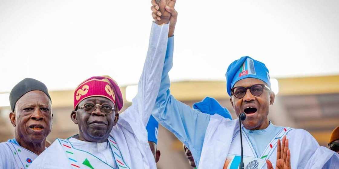Muhammadu Buhari, Bola Tinubu, APC, 2023 presidential election Muhammadu Buhari, Bola Tinubu, APC, 2023 presidential election