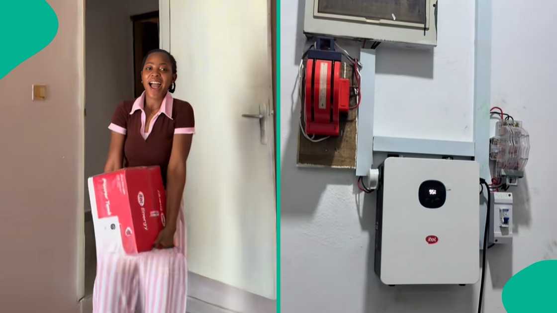 A Nigerian lady and content creator leaves fuel powered generator for solar power system A Nigerian lady and content creator leaves fuel powered generator for solar power system