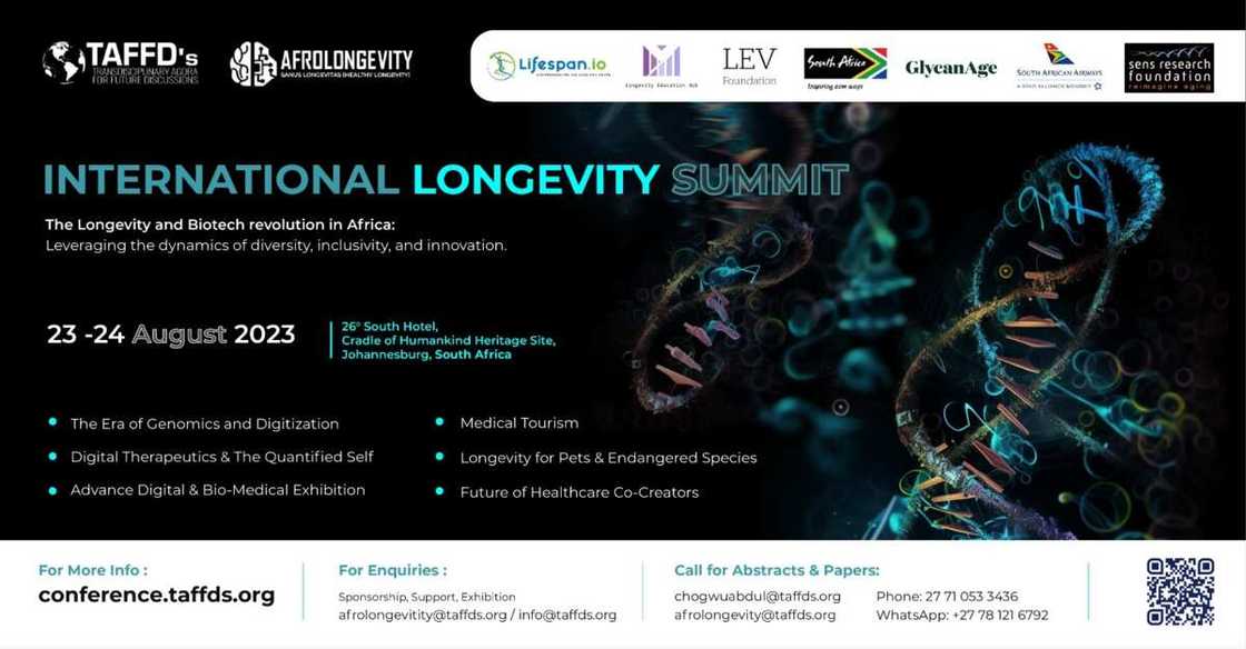 International Longevity Summit Africa to Address The Biology Of Aging & Emerging Biotech Revolution International Longevity Summit Africa to Address The Biology Of Aging & Emerging Biotech Revolution