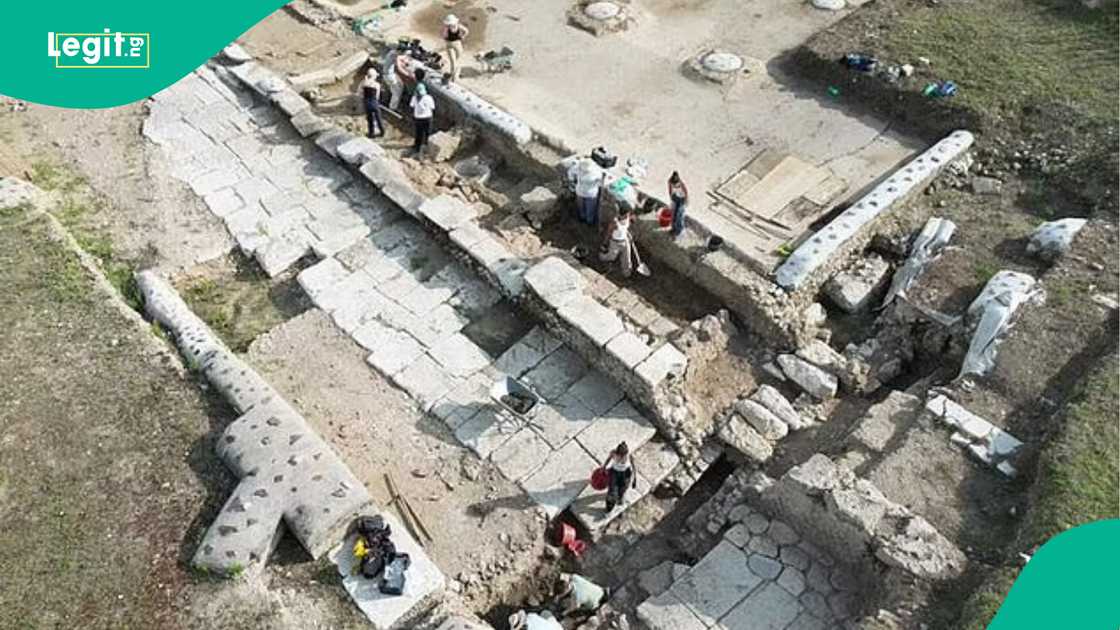 Ancient city of Interamma Lirenas in Italy. Ancient city of Interamma Lirenas in Italy.