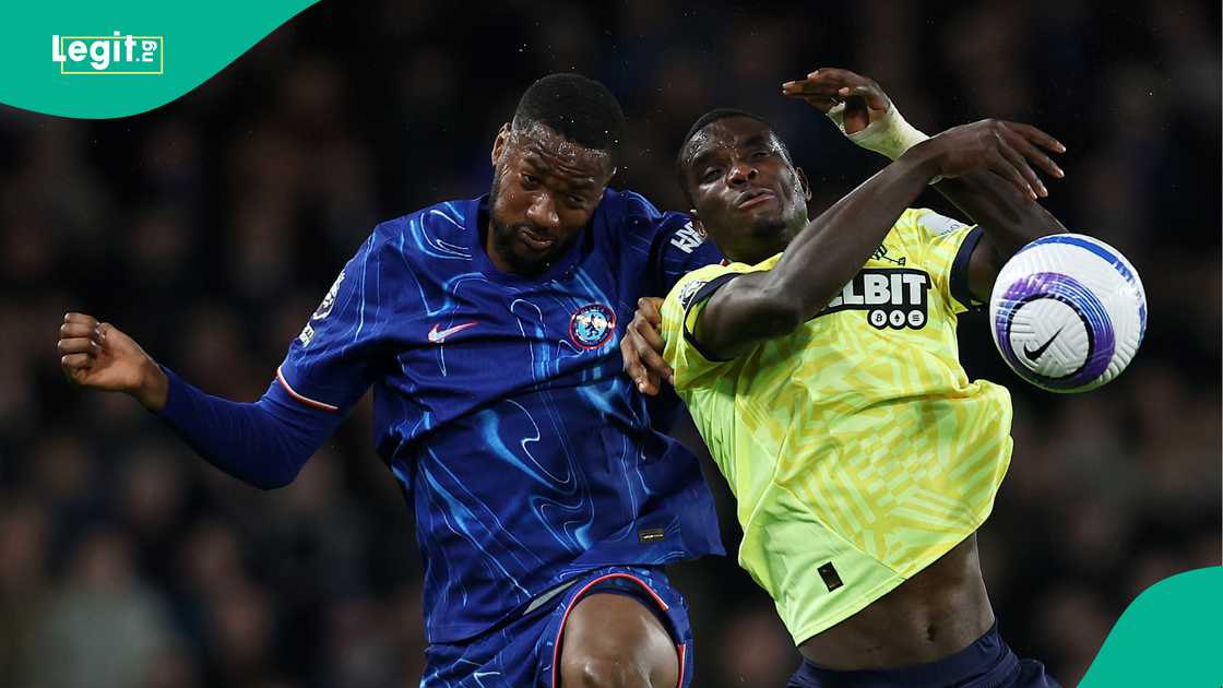 Tosin Adarabioyo, Paul Onuachu, Southampton, Chelsea, Stamford Bridge, London , England, Premier League. Tosin Adarabioyo, Paul Onuachu, Southampton, Chelsea, Stamford Bridge, London , England, Premier League.