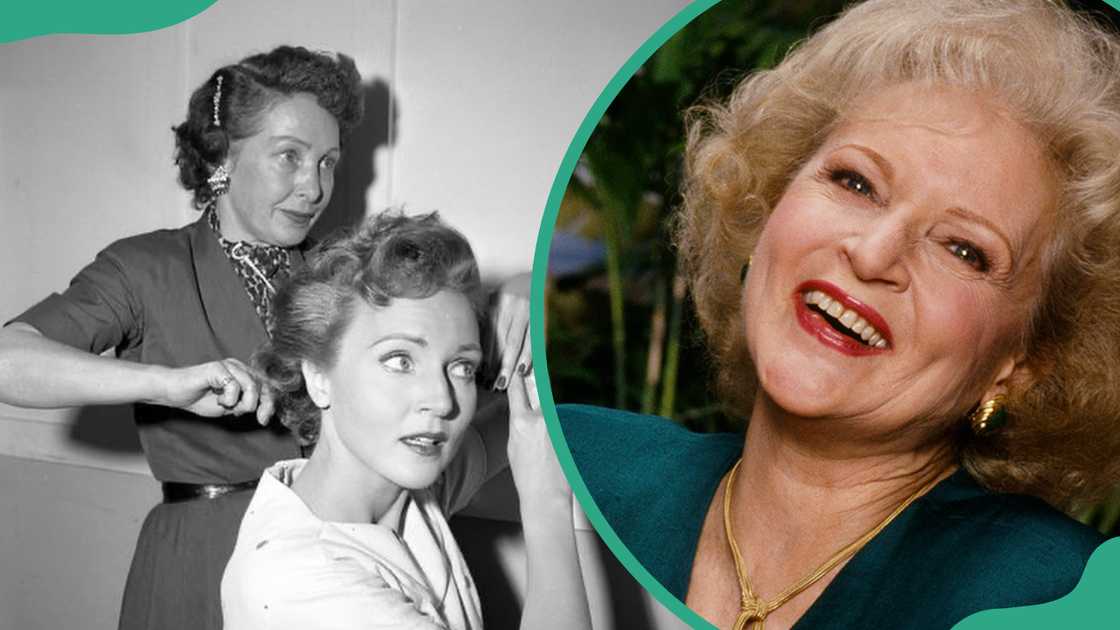 Betty White and her mother Tess Curtis White Betty White and her mother Tess Curtis White