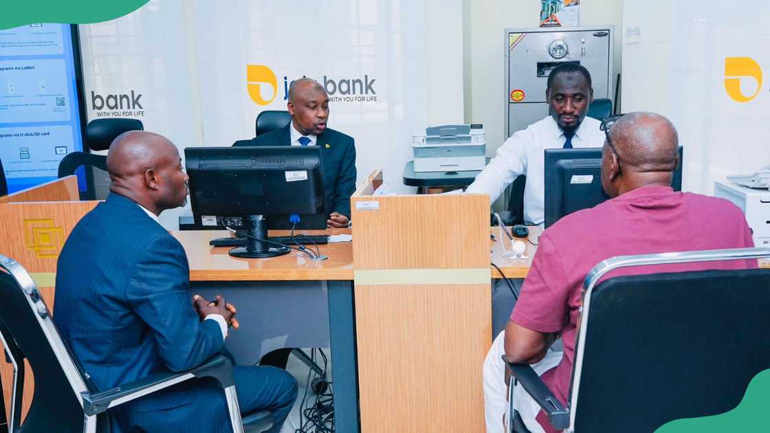 Jaiz Bank staff attend to clients
