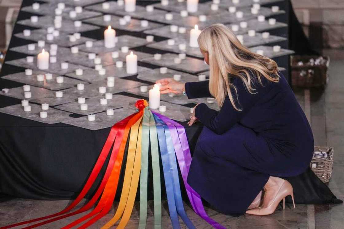 Crown Princess Mette-Marit attended the mourning service in Oslo Cathedral Crown Princess Mette-Marit attended the mourning service in Oslo Cathedral