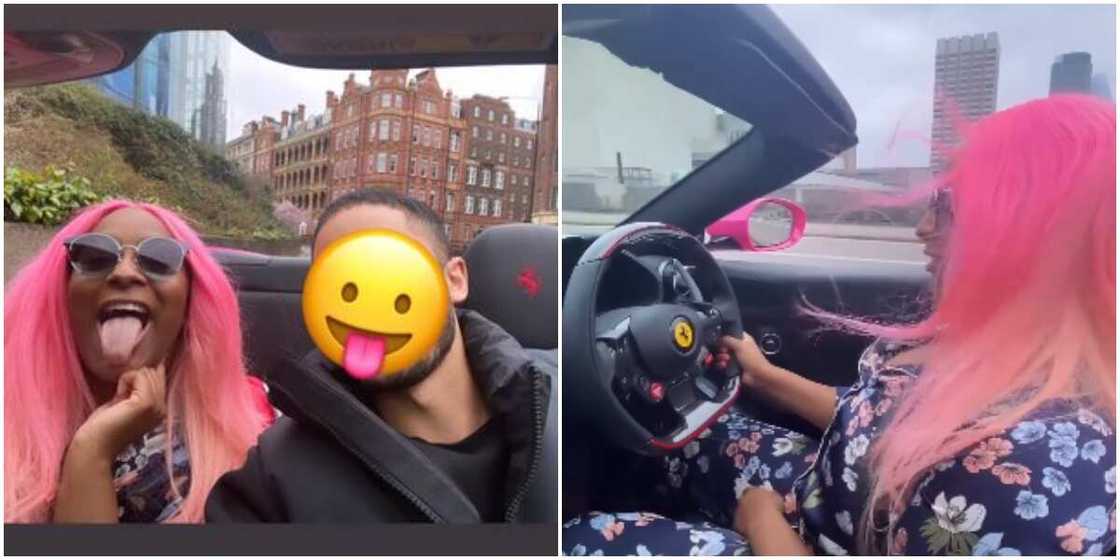 New Boo? DJ Cuppy Takes a Spin in Her Ferrari with Unidentified Man, Keeps His Face Hidden New Boo? DJ Cuppy Takes a Spin in Her Ferrari with Unidentified Man, Keeps His Face Hidden