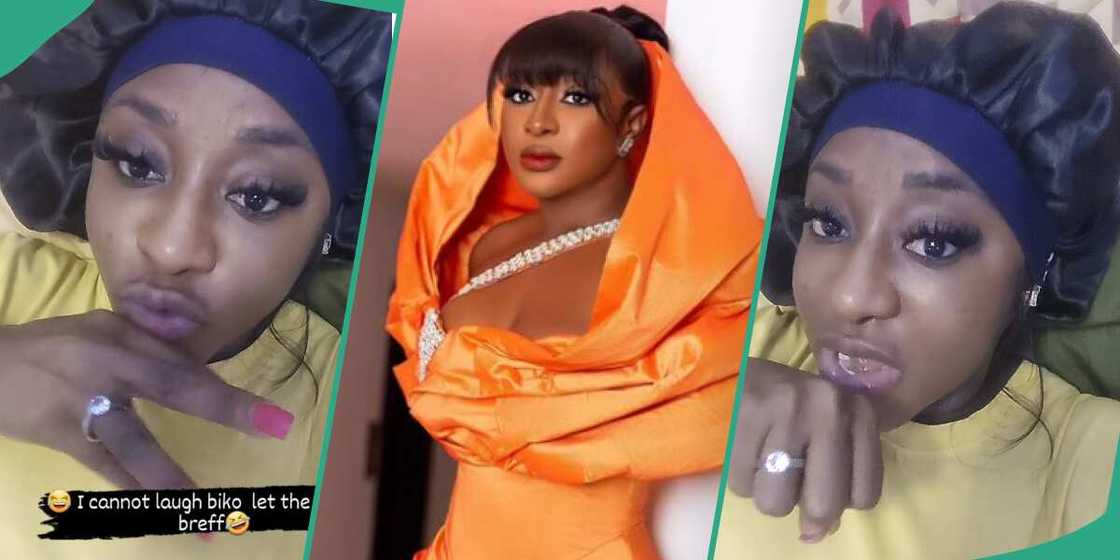 Ini Edo engaged, Ini Edo, Ini Edo shows engagement ring Ini Edo engaged, Ini Edo, Ini Edo shows engagement ring