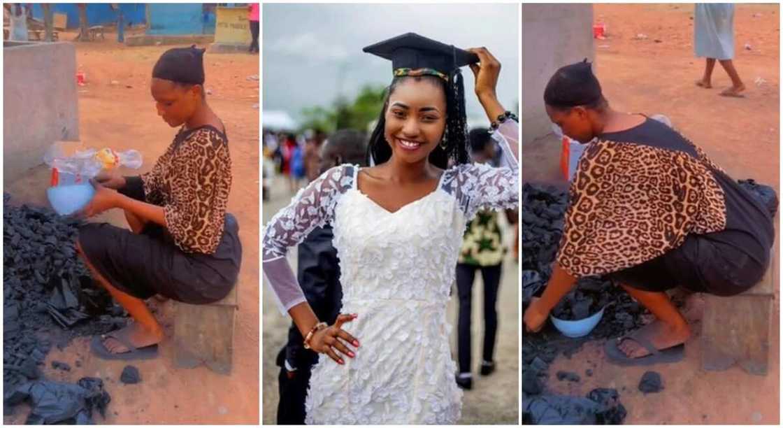 Black lady, Queen Salmat who sells charcoal. Black lady, Queen Salmat who sells charcoal.