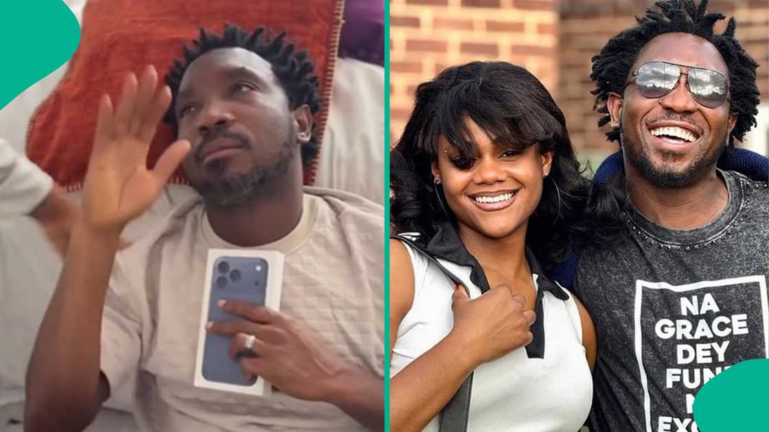 Timi Dakolo shares video of him doing house chores.