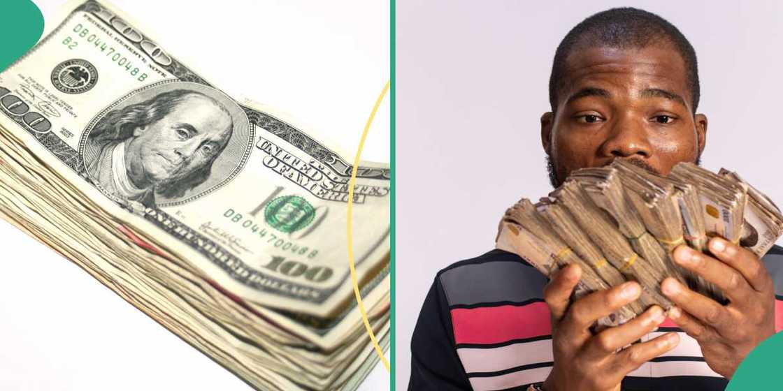 Photo of man and dollars Photo of man and dollars