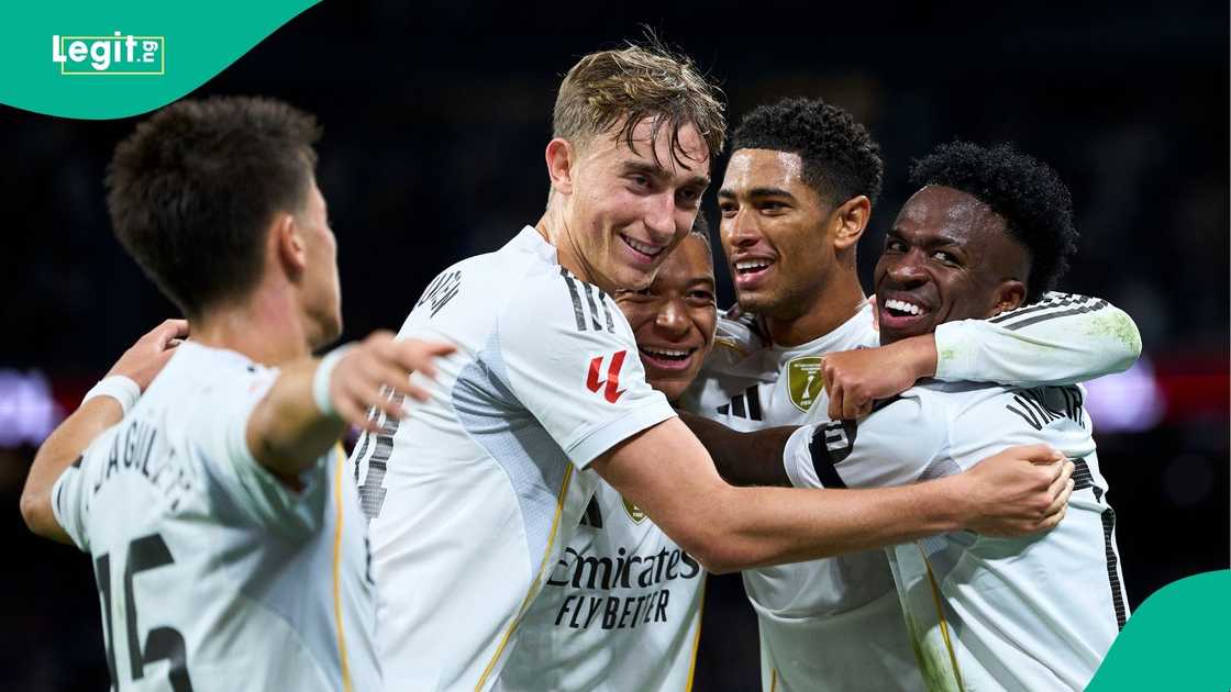 Real Madrid, Dean Huijsen, Vinicius Jr, Football, Europe, UEFA. Real Madrid, Dean Huijsen, Vinicius Jr, Football, Europe, UEFA.