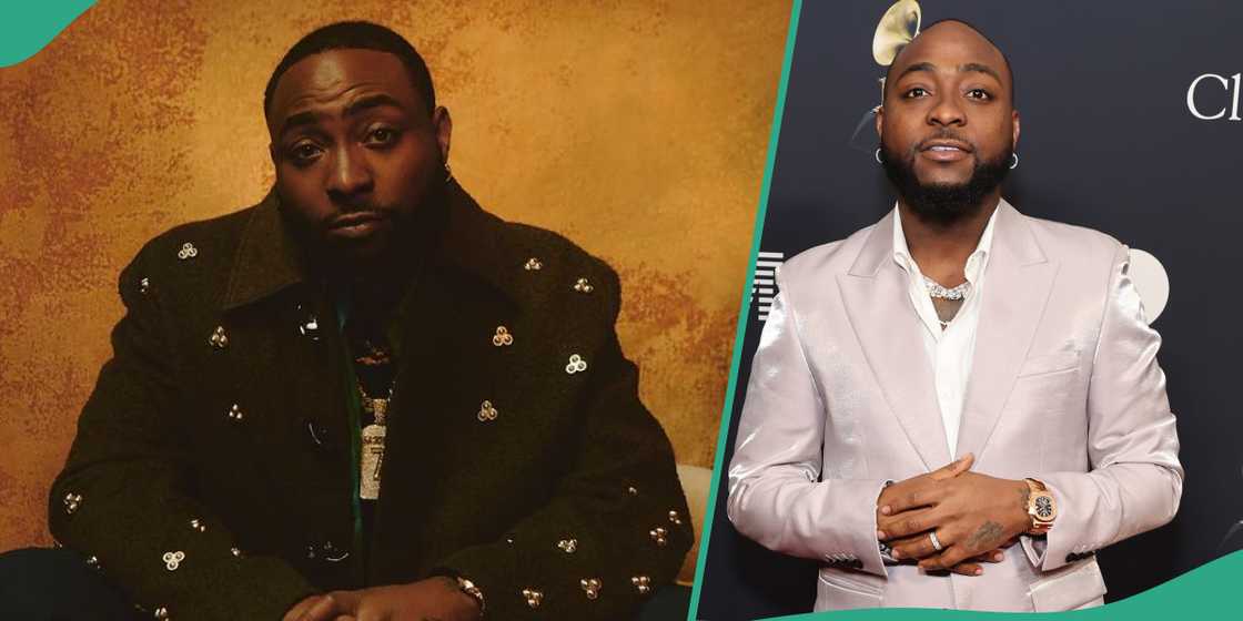 Davido warns fans about watching his pocket.