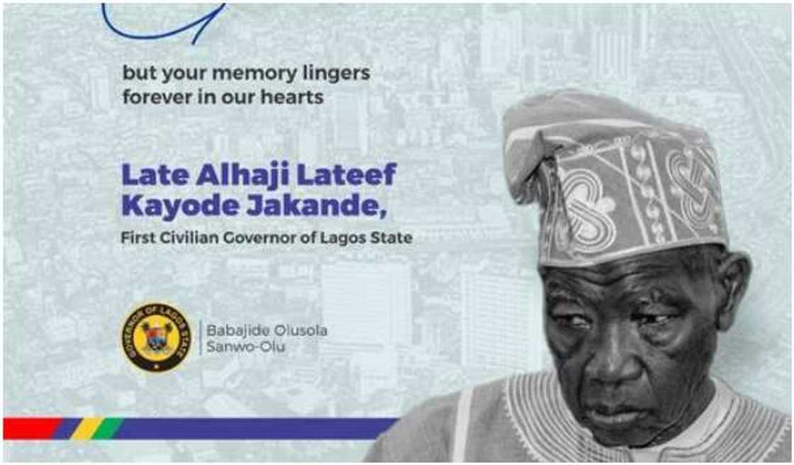 Late Lateef Kayode Jakande Late Lateef Kayode Jakande