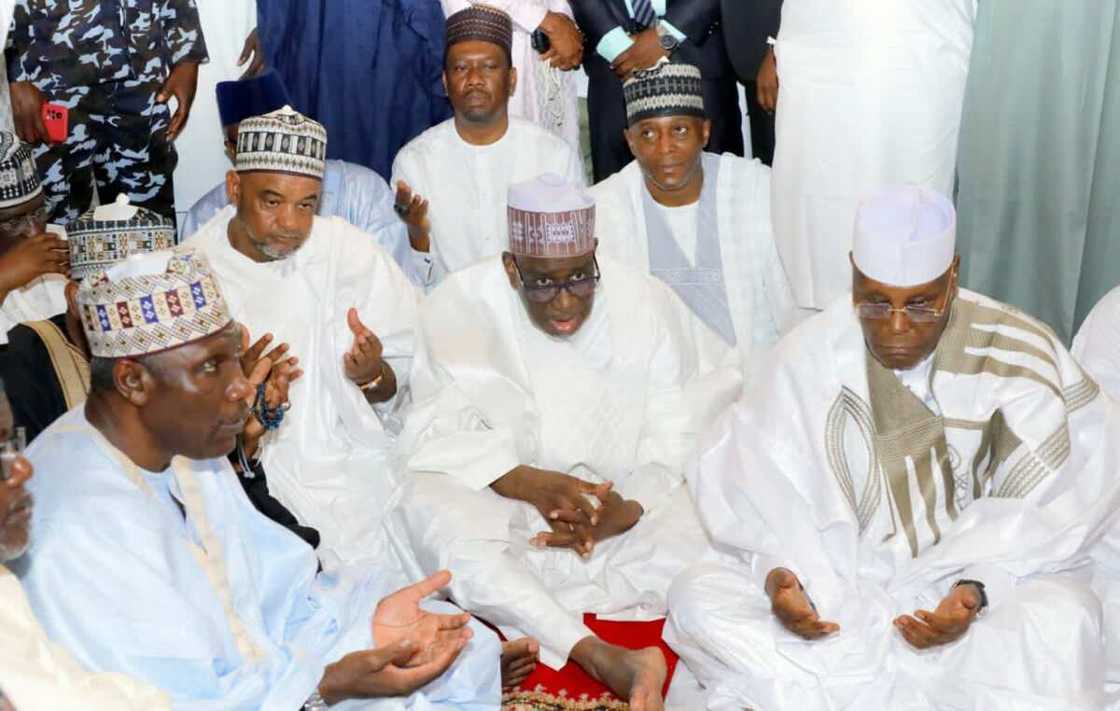 Atiku a wurin ɗaura aure. Atiku a wurin ɗaura aure.