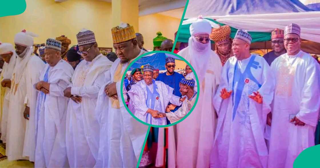 Gidauniyar Ganduje ta bude masallacin Juma'a, Aminu Ado ya halarta Gidauniyar Ganduje ta bude masallacin Juma'a, Aminu Ado ya halarta