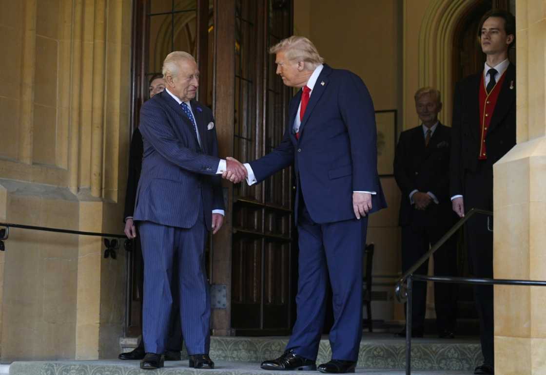 Trump was welcomed by Britain's head of state King Charles III at Windsor Castle on Wednesday Trump was welcomed by Britain's head of state King Charles III at Windsor Castle on Wednesday
