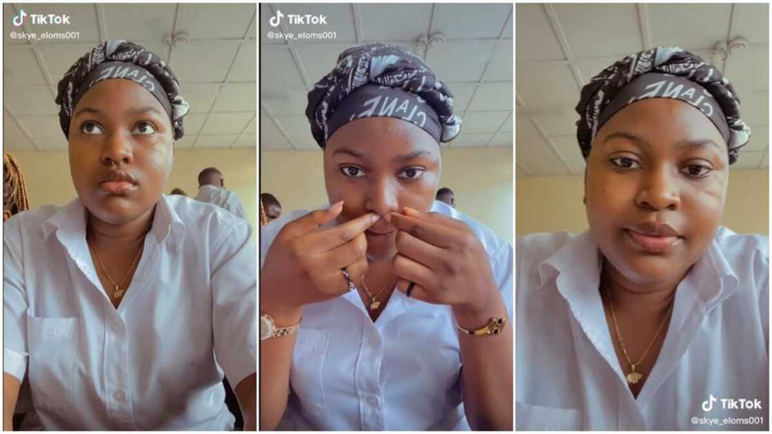 Beautiful nose rings/looking good in school. Beautiful nose rings/looking good in school.