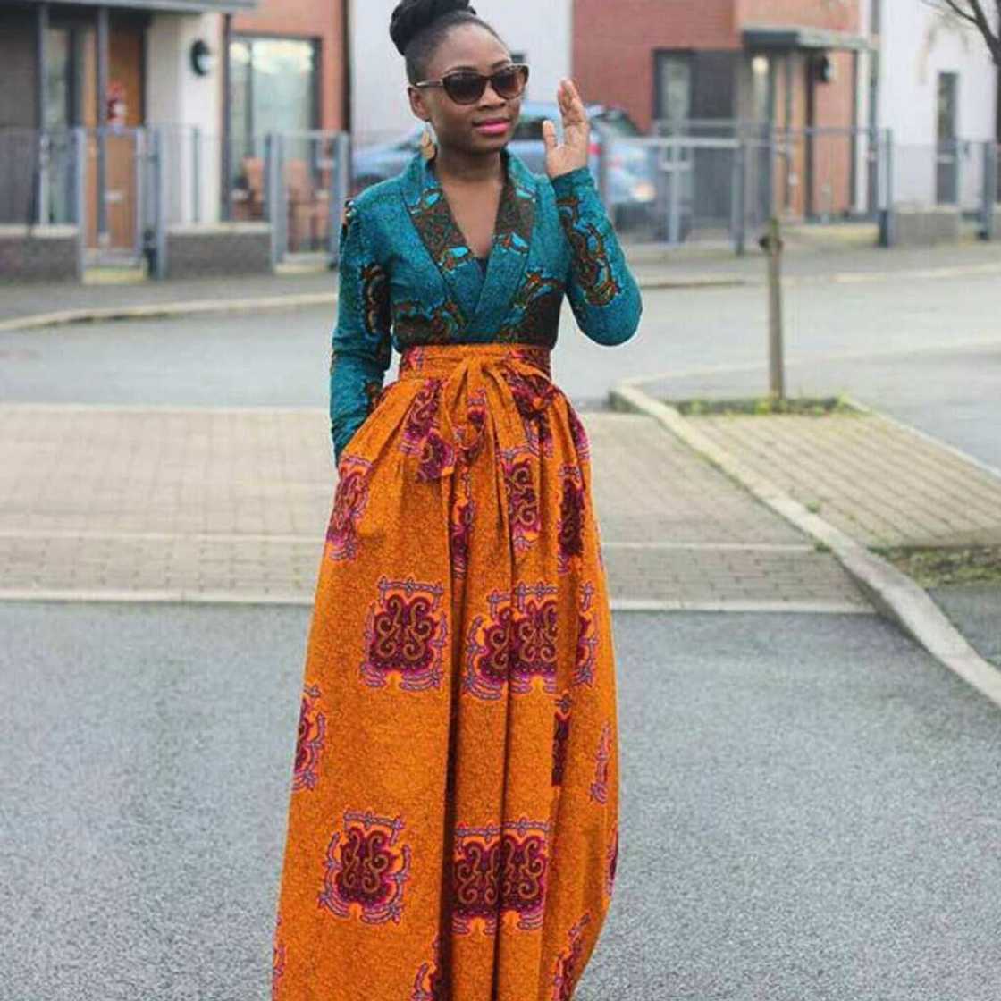 Latest Ankara patterned skirt Latest Ankara patterned skirt