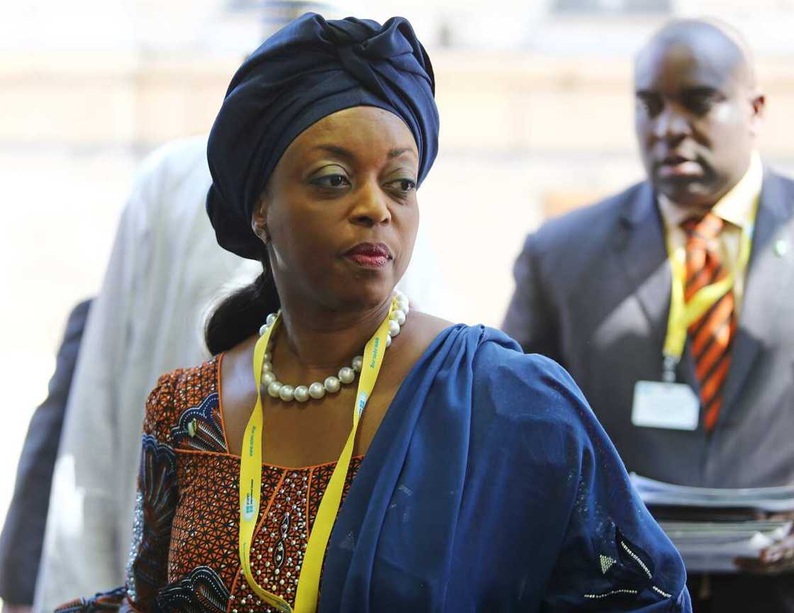Diezani Alison-Madueke in blue Diezani Alison-Madueke in blue