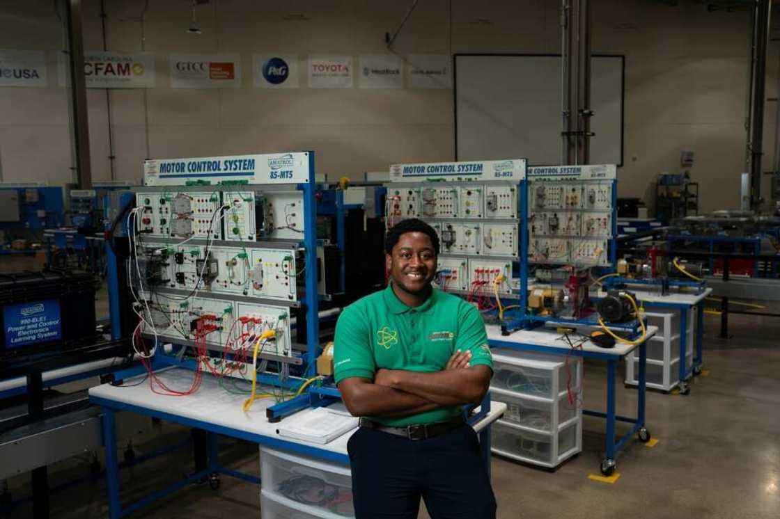 Devante Cuthbertson, 28, returned to school to join an apprenticeship program, working three days a week with Toyota in hopes of joining it full-time Devante Cuthbertson, 28, returned to school to join an apprenticeship program, working three days a week with Toyota in hopes of joining it full-time