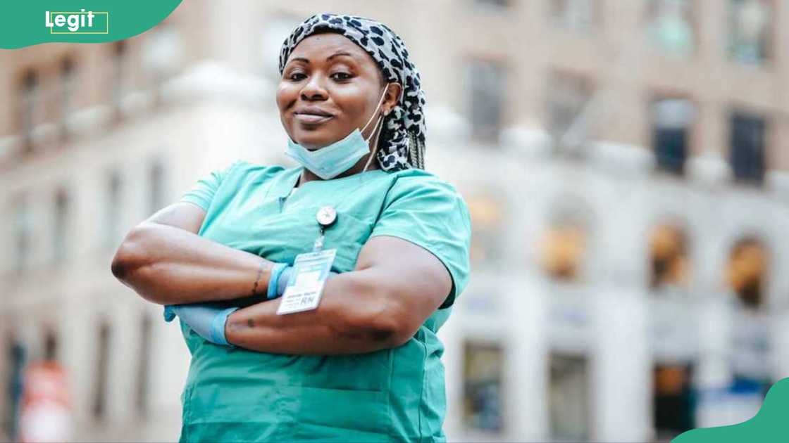 A nurse lady smiling