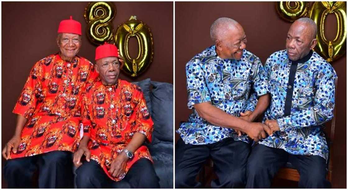 Nigerian twin brothers mark their 80th birthday. Nigerian twin brothers mark their 80th birthday.
