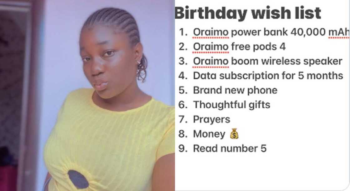 Photos of Ife, a Nigerian lady who posted her birthday wishes.